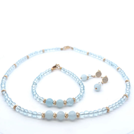 Semi-Precious Stone Set – Aquamarine