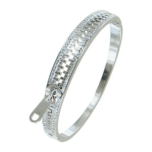 Bracelet Steel - Zipper Style Bangle