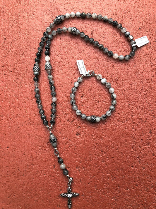 Rosary Handmade - Handcrafted - Semiprecious Stone -"Soul" ROS131