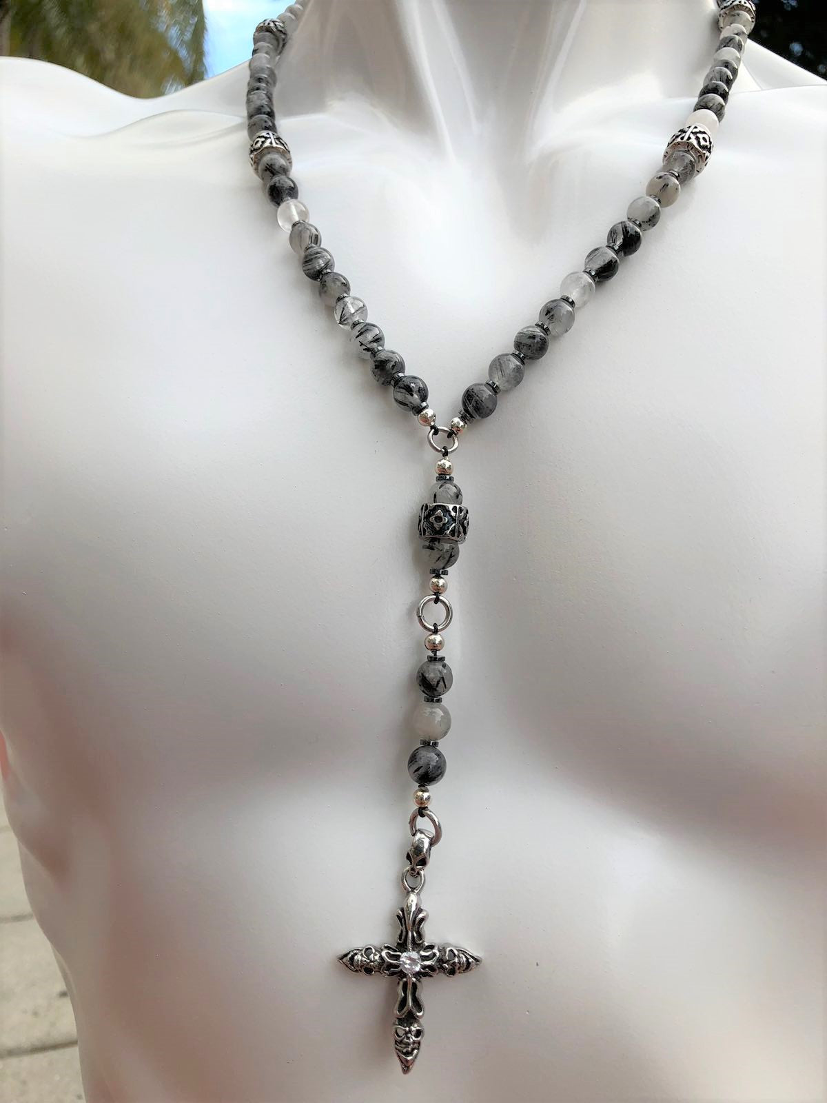 Rosary Handmade - Handcrafted - Semiprecious Stone -"Soul" ROS131