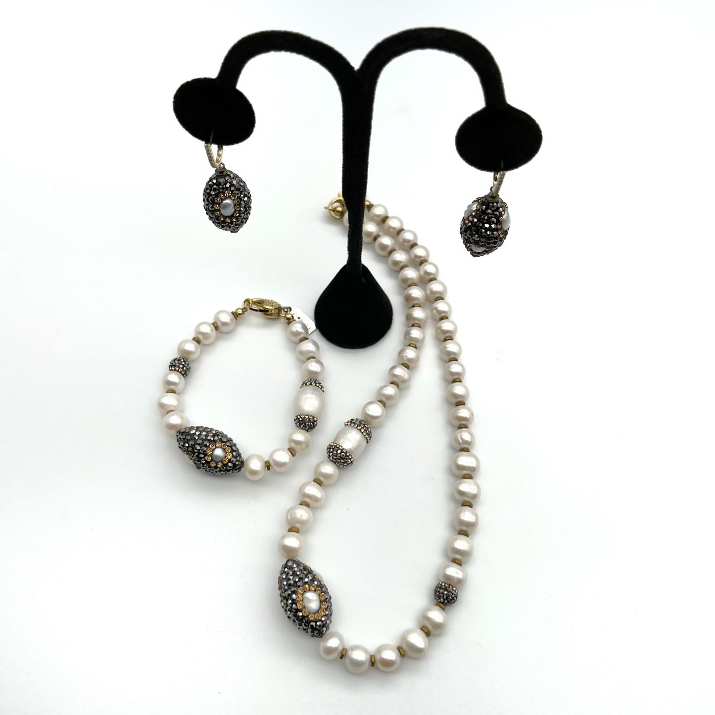 Semi-Precious Stone Set - Pearl