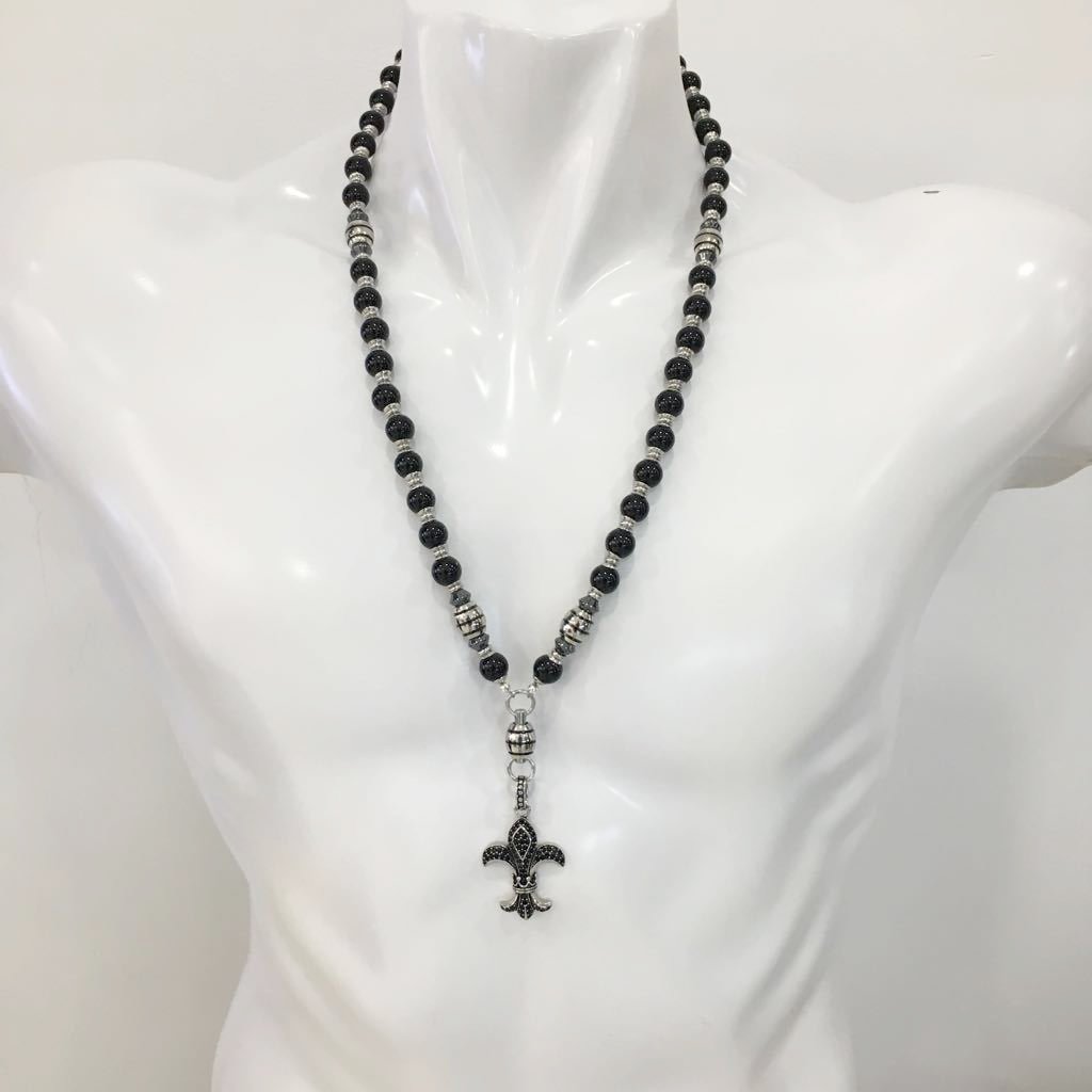 Rosary Handmade - Handcrafted - Semiprecious Stone "Royal Night"-ROS123