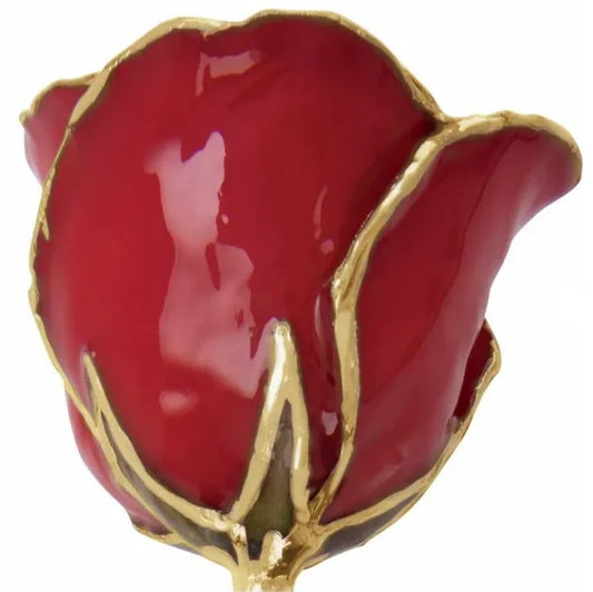 Rose -Red- Lacquered with Gold Trim Item #: 61-9141:236023:T