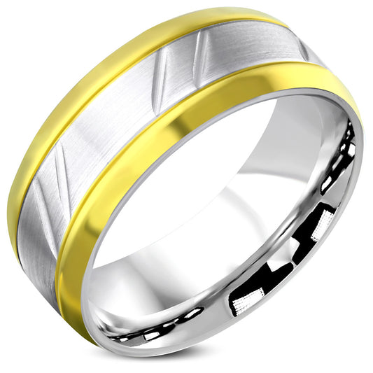 Ring Steel - 2-Tone matt finished - VRR391