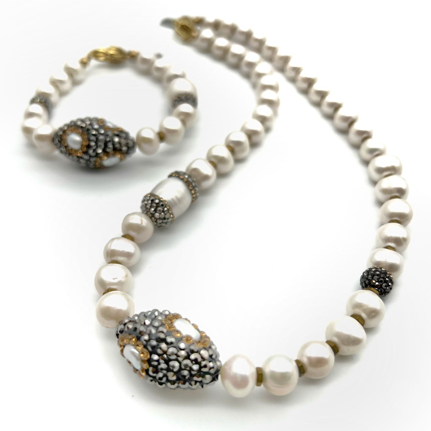 Semi-Precious Stone Set - Pearl