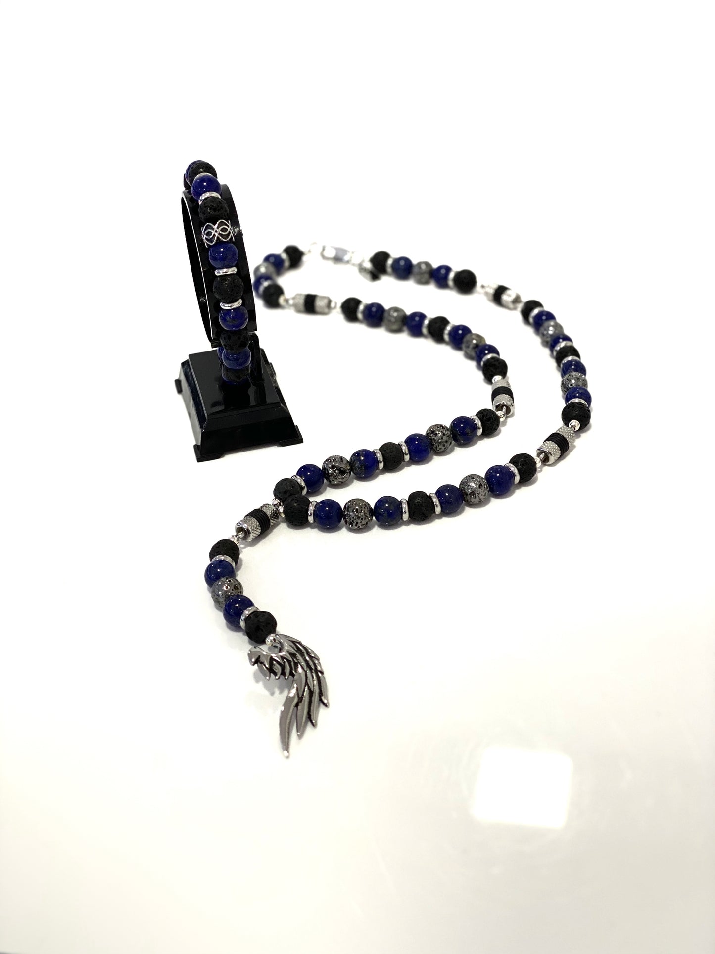 Rosary - Handmade - Handcrafted- Semiprecious Stone “Wing”